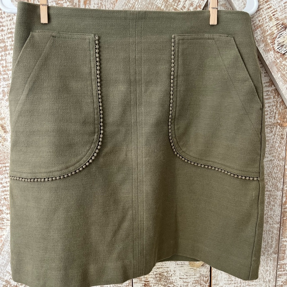 Loft Olive Green Women's Skirt size 4